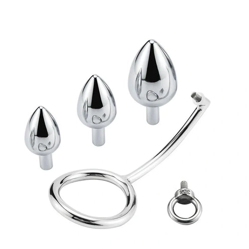 DiscreetChoice with Ring Set Anal Stainless 4663 Steel Hook Cock 0819